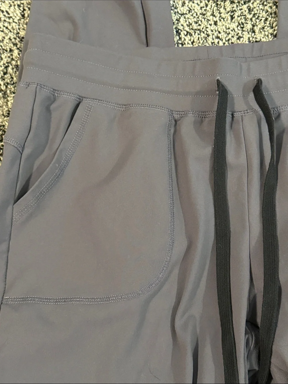 ZYIA Active Women’s Medium Charcoal Gray Jogger Pants Drawstring Stretch